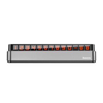 Парковочный номер BASEUS ACNUM-B0G Moonlight Box, серый Парковочный номер BASEUS ACNUM-B0G Moonlight Box, серый