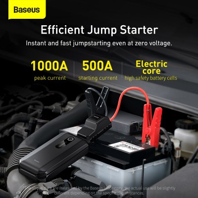 Стартер BASEUS Super Energy Air Car Jump, 3A, 10000 мАч, черный Стартер BASEUS Super Energy Air Car Jump, 3A, 10000 мАч, черный