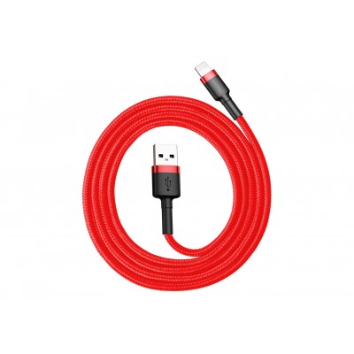 Кабель USB BASEUS Cafule, USB - Lightning, 2.4А, 1 м, красный+красный Кабель USB BASEUS Cafule, USB - Lightning, 2.4А, 1 м, красный+красный