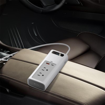 Автомобильный инвертор BASEUS In-car Inverter US/JP, белый, 150W Автомобильный инвертор BASEUS In-car Inverter US/JP, белый, 150W