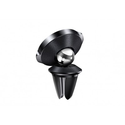 Автомобильный держатель BASEUS Small ears, магнитный, черный, на воздуховод, компактный кожаный Автомобильный держатель BASEUS Small ears, магнитный, черный, на воздуховод, компактный кожаный