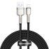 Кабель USB BASEUS Cafule Series Metal, USB - Lightning, 2.4А, 2 м, черный Кабель USB BASEUS Cafule Series Metal, USB - Lightning, 2.4А, 2 м, черный