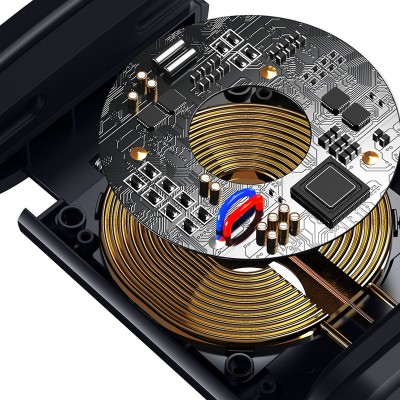 Автомобильный держатель BASEUS Energy Storage Backseat Holder, с беспроводной зарядкой, 2A, 15W, черный, на подголовник Автомобильный держатель BASEUS Energy Storage Backseat Holder, с беспроводной зарядкой, 2A, 15W, черный, на подголовник