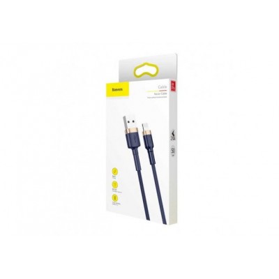 Кабель USB BASEUS Cafule, USB - Lightning, 2.4А, 1 м, золотой+синий Кабель USB BASEUS Cafule, USB - Lightning, 2.4А, 1 м, золотой+синий