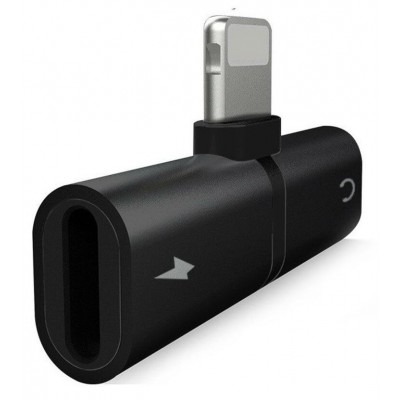 Переходник/Адаптер BASEUS L46 Male, Lightning - Dual Lightning, 2А, черный Переходник/Адаптер BASEUS L46 Male, Lightning - Dual Lightning, 2А, черный