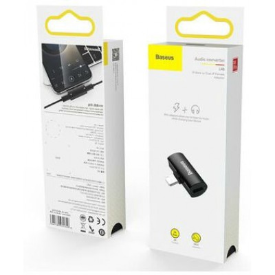 Переходник/Адаптер BASEUS L46 Male, Lightning - Dual Lightning, 2А, черный Переходник/Адаптер BASEUS L46 Male, Lightning - Dual Lightning, 2А, черный