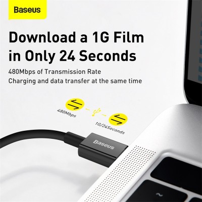 Кабель USB-C BASEUS Superior Series Fast Charging, Type-C - Lightning, 20W, 2 м, черный Кабель USB-C BASEUS Superior Series Fast Charging, Type-C - Lightning, 20W, 2 м, черный