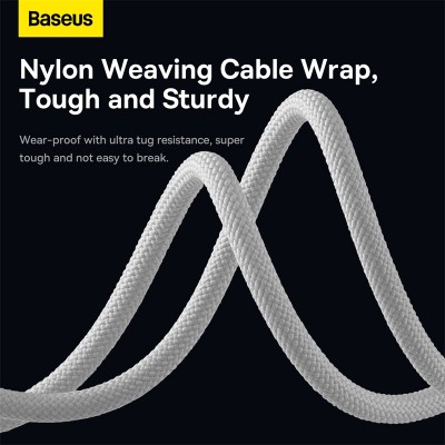 Кабель USB BASEUS StarSpeed 1-for-3 Fast Charging Data, USB - MicroUSB+Type-C+Lightning, 3.5A, 1.2 м, белый Кабель USB BASEUS StarSpeed 1-for-3 Fast Charging Data, USB - MicroUSB+Type-C+Lightning, 3.5A, 1.2 м, белый