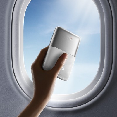 Портативный аккумулятор BASEUS Bipow Pro Digital Display Fast Charge 22.5W Overseas Edition, 3A, 20000 мА⋅ч, белый Портативный аккумулятор BASEUS Bipow Pro Digital Display Fast Charge 22.5W Overseas Edition, 3A, 20000 мА⋅ч, белый