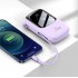 Портативный аккумулятор BASEUS Qpow Digital Display, 3A, 20000 мА⋅ч, фиолетовый, с кабелем Lightning Портативный аккумулятор BASEUS Qpow Digital Display, 3A, 20000 мА⋅ч, фиолетовый, с кабелем Lightning