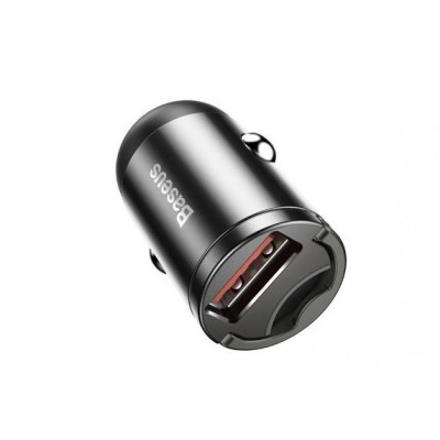Автомобильное зарядное устройство BASEUS Tiny Star, USB, 5A, 30 Вт, черный Автомобильное зарядное устройство BASEUS Tiny Star, USB, 5A, 30 Вт, черный