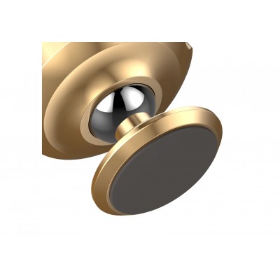 Автомобильный держатель BASEUS Small ears, магнитный, золотой, на клею, компактный с регулеровкой Автомобильный держатель BASEUS Small ears, магнитный, золотой, на клею, компактный с регулеровкой