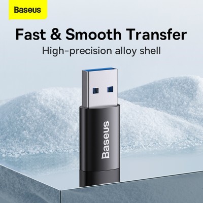 Переходник/Адаптер BASEUS Ingenuity Series Mini OTG, USB-A 3.1- Type-C, черный Переходник/Адаптер BASEUS Ingenuity Series Mini OTG, USB-A 3.1- Type-C, черный