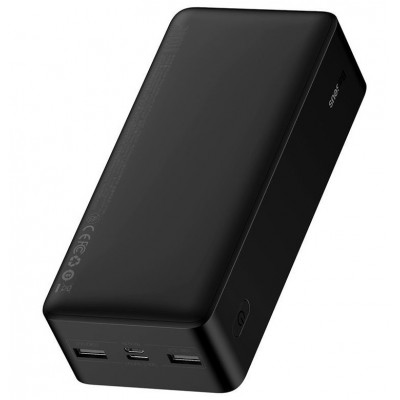 Портативный аккумулятор BASEUS Bipow Digital Display 15W, 3A, 30000 мА⋅ч, черный Портативный аккумулятор BASEUS Bipow Digital Display 15W, 3A, 30000 мА⋅ч, черный