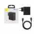 Зарядное устройство BASEUS GaN2 Fast Charger USB-C + Кабель Type-C-Type-C, 3A, 100W, черный Зарядное устройство BASEUS GaN2 Fast Charger USB-C + Кабель Type-C-Type-C, 3A, 100W, черный