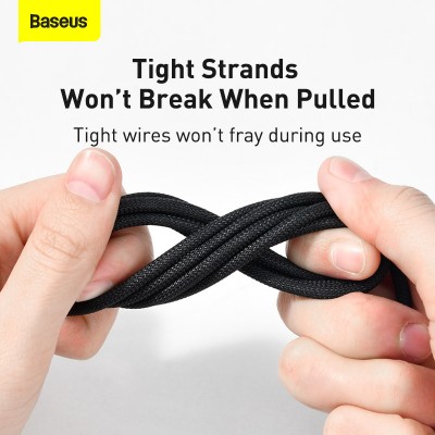 Кабель USB BASEUS Tungsten Gold Fast Charging, USB - Type-C, 6A, 2 м, черный Кабель USB BASEUS Tungsten Gold Fast Charging, USB - Type-C, 6A, 2 м, черный