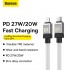 Кабель USB-C BASEUS CoolPlay Series Fast Charging, Type-C - Lightning, 20W, 1 м, белый Кабель USB-C BASEUS CoolPlay Series Fast Charging, Type-C - Lightning, 20W, 1 м, белый