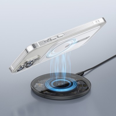 Чехол BASEUS Magnetic Phone Case для iPhone 13 Pro 6.1, прозрачный Чехол BASEUS Magnetic Phone Case для iPhone 13 Pro 6.1, прозрачный