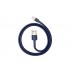 Кабель USB BASEUS Cafule, USB - Lightning, 2.4А, 1 м, золотой+синий Кабель USB BASEUS Cafule, USB - Lightning, 2.4А, 1 м, золотой+синий