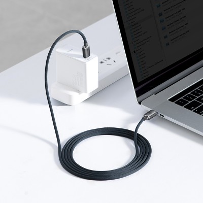 Кабель USB-C BASEUS Crystal Shine Series Fast Charging, Type-C - Type-C, 5A, 100W, 2 м, черный Кабель USB-C BASEUS Crystal Shine Series Fast Charging, Type-C - Type-C, 5A, 100W, 2 м, черный