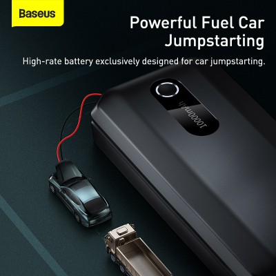 Стартер BASEUS Super Energy Air Car Jump, 3A, 10000 мАч, черный Стартер BASEUS Super Energy Air Car Jump, 3A, 10000 мАч, черный