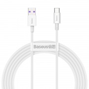 Кабель USB BASEUS Superior Series Fast Charging, USB - Type-C, 6A, 2 м, белый