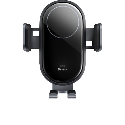 Автомобильный держатель BASEUS Light Chaser, с беспроводной зарядкой, 15W, черный, на воздуховод Автомобильный держатель BASEUS Light Chaser, с беспроводной зарядкой, 15W, черный, на воздуховод