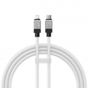 Кабель USB-C BASEUS CoolPlay Series Fast Charging, Type-C - Lightning, 20W, 1 м, белый