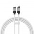 Кабель USB-C BASEUS CoolPlay Series Fast Charging, Type-C - Lightning, 20W, 1 м, белый Кабель USB-C BASEUS CoolPlay Series Fast Charging, Type-C - Lightning, 20W, 1 м, белый
