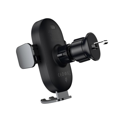 Автомобильный держатель BASEUS Light Chaser, с беспроводной зарядкой, 15W, черный, на воздуховод Автомобильный держатель BASEUS Light Chaser, с беспроводной зарядкой, 15W, черный, на воздуховод