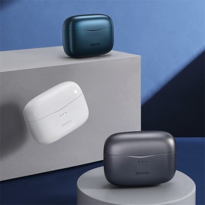 Беспроводные наушники BASEUS SIMU S2, Bluetooth, 45 мАч, белый Беспроводные наушники BASEUS SIMU S2, Bluetooth, 45 мАч, белый