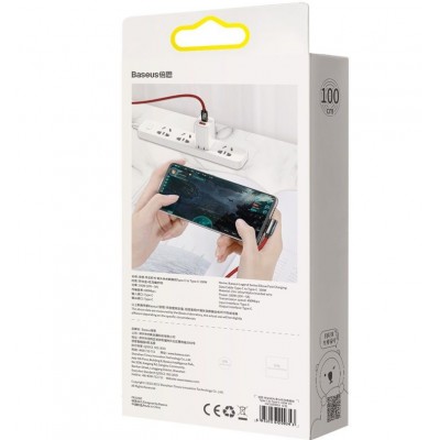 Кабель USB-C BASEUS Legend Series Elbow, Type-C - Lightning, 20W, 1 м, красный Кабель USB-C BASEUS Legend Series Elbow, Type-C - Lightning, 20W, 1 м, красный