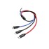 Кабель USB BASEUS Three Primary Colors 3-in-1, USB - MicroUSB+Type-C+Lightning, 3.5A, 1.2 м, черный Кабель USB BASEUS Three Primary Colors 3-in-1, USB - MicroUSB+Type-C+Lightning, 3.5A, 1.2 м, черный