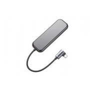 Переходник/Адаптер BASEUS UCN3277, Разветвитель, Type-C - 3xUSB3.0 + HD4K + PD, 3A, темно-серый, 4K, 2W