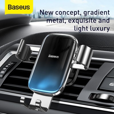 Автомобильный держатель BASEUS Glaze Gravity, черный, на воздуховод Автомобильный держатель BASEUS Glaze Gravity, черный, на воздуховод