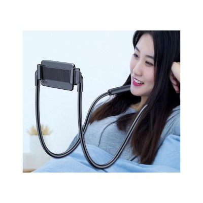 Держатель универсальный BASEUS Neck-Mounted Lazy Bracket, на шею, черный Держатель универсальный BASEUS Neck-Mounted Lazy Bracket, на шею, черный
