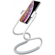 Держатель универсальный BASEUS Neck-Mounted Lazy Bracket, на шею, белый