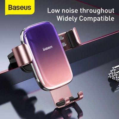 Автомобильный держатель BASEUS Glaze Gravity, розовый, на воздуховод Автомобильный держатель BASEUS Glaze Gravity, розовый, на воздуховод