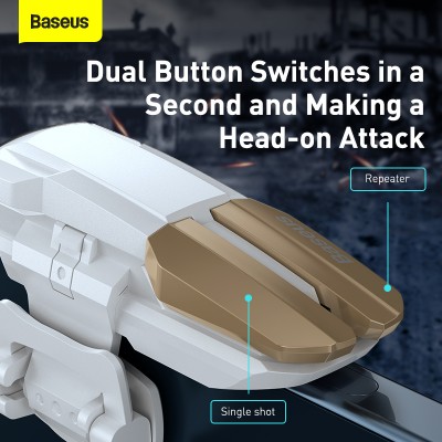 Триггеры BASEUS GAMO Mobile Game GA09, белый Триггеры BASEUS GAMO Mobile Game GA09, белый