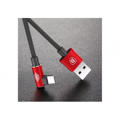 Кабель USB BASEUS MVP Elbow Type, USB - Lightning, 2А, 1 м, красный, угловой Кабель USB BASEUS MVP Elbow Type, USB - Lightning, 2А, 1 м, красный, угловой