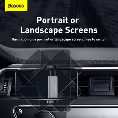 Автомобильный держатель BASEUS Steel Cannon Air Outlet, черный, на воздуховод Автомобильный держатель BASEUS Steel Cannon Air Outlet, черный, на воздуховод