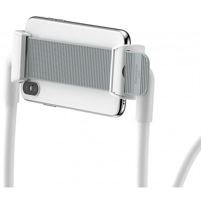 Держатель универсальный BASEUS Neck-Mounted Lazy Bracket, на шею, белый Держатель универсальный BASEUS Neck-Mounted Lazy Bracket, на шею, белый