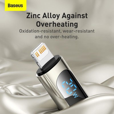 Кабель USB-C BASEUS Display Fast Charging, Type-C - Lightning, 2,22А, 20W, 2 м, черный Кабель USB-C BASEUS Display Fast Charging, Type-C - Lightning, 2,22А, 20W, 2 м, черный