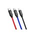 Кабель USB BASEUS Three Primary Colors 3-in-1, USB - MicroUSB+Type-C+Lightning, 3.5A, 1.2 м, черный Кабель USB BASEUS Three Primary Colors 3-in-1, USB - MicroUSB+Type-C+Lightning, 3.5A, 1.2 м, черный