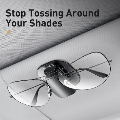 Держатель для очков BASEUS Platinum Vehicle, черный Держатель для очков BASEUS Platinum Vehicle, черный