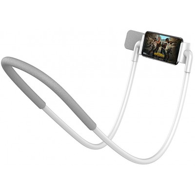 Держатель универсальный BASEUS Neck-Mounted Lazy Bracket, на шею, белый Держатель универсальный BASEUS Neck-Mounted Lazy Bracket, на шею, белый