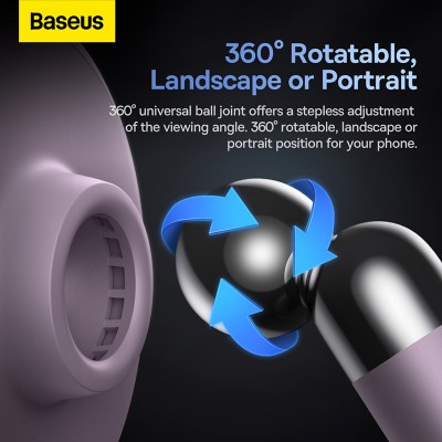 Автомобильный держатель BASEUS C01 (Stick-on Version), фиолетовый, на клею Автомобильный держатель BASEUS C01 (Stick-on Version), фиолетовый, на клею