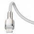 Кабель USB-C BASEUS Cafule Series Metal, Type-C - Lightning, 20W, 1 м, белый Кабель USB-C BASEUS Cafule Series Metal, Type-C - Lightning, 20W, 1 м, белый