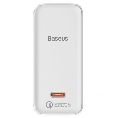 Зарядное устройство BASEUS GaN2 Fast Charger USB-C + Кабель Type-C-Type-C, 3A, 100W, белый Зарядное устройство BASEUS GaN2 Fast Charger USB-C + Кабель Type-C-Type-C, 3A, 100W, белый