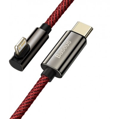 Кабель USB-C BASEUS Legend Series Elbow, Type-C - Lightning, 20W, 1 м, красный Кабель USB-C BASEUS Legend Series Elbow, Type-C - Lightning, 20W, 1 м, красный